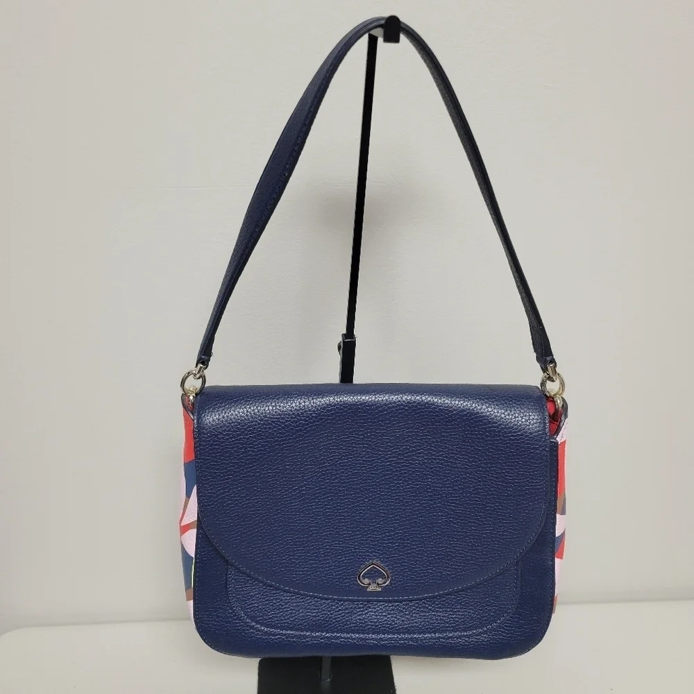 Kate Spade Kailee Medium Flap Tropical Toss Shoulder Bag.